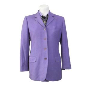 VTG Ralph Lauren Black Label And RL Country Pale Lilac Purple Blazer Shirt Scarf